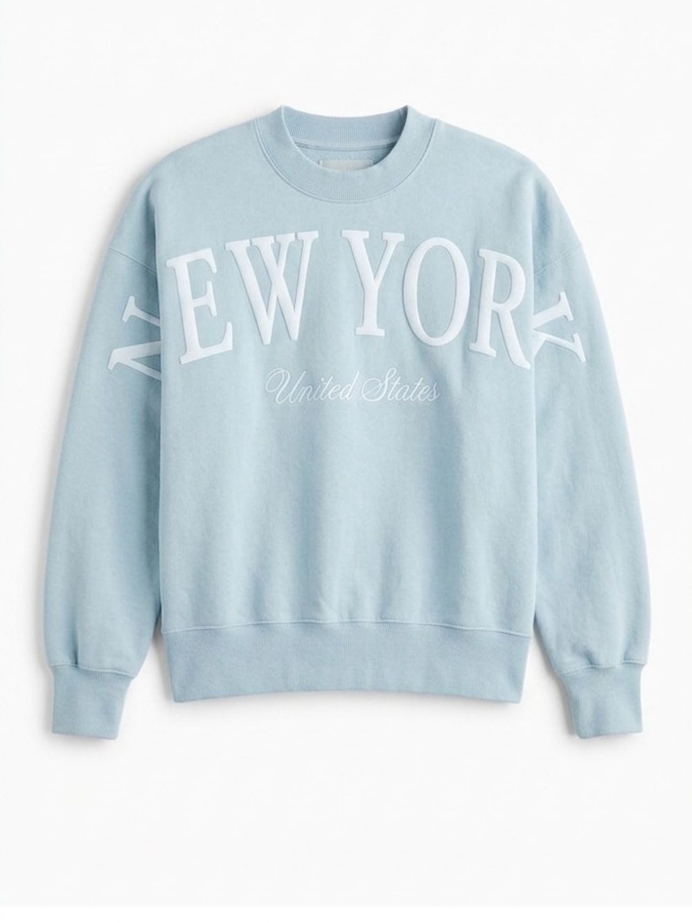 Abercrombie Kids Light Blue NYC Pullover Sweatshirt - Girls 14